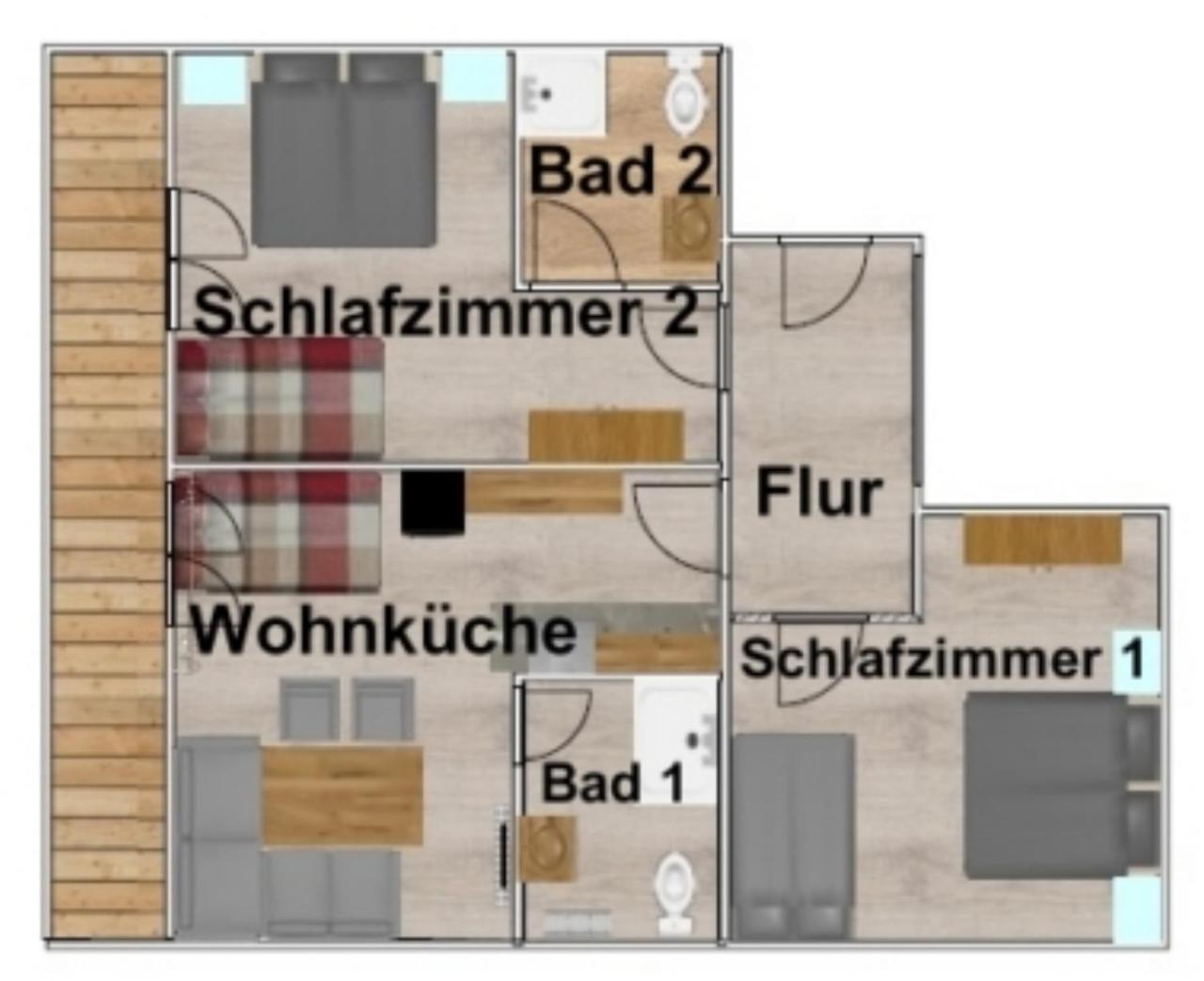 פלאטלאך Hotel Gletschermuehle חדר תמונה